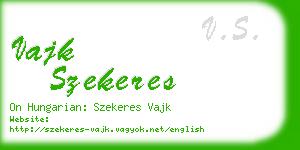 vajk szekeres business card